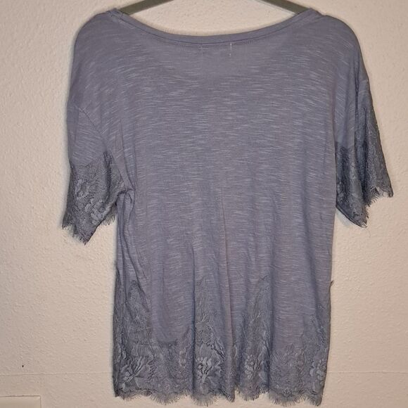 Eyeshadow gray lacy shirt size XS - Picture 4 of 5